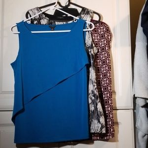 Three Ann Taylor Sleeveless Blouse Bundle/Lot